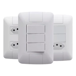 Tomadas E Interruptores Profissional Tramontina Linha Aria Tomada 10A - 20A Energia Iluminação Top
