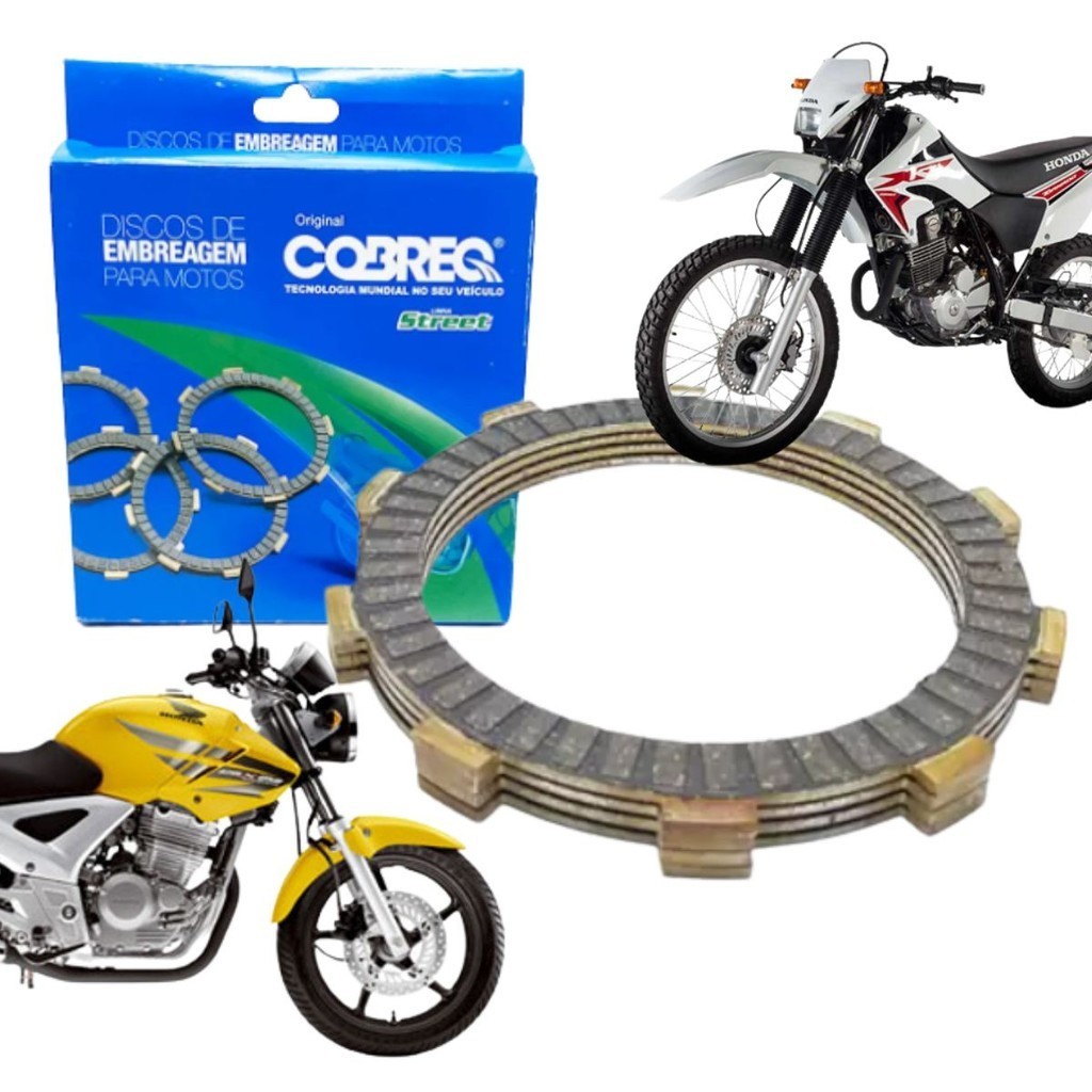 Disco De Embreagem XR 250 TORNADO CBX 250 TWISTER 2001 à 2008 Original Cobreq