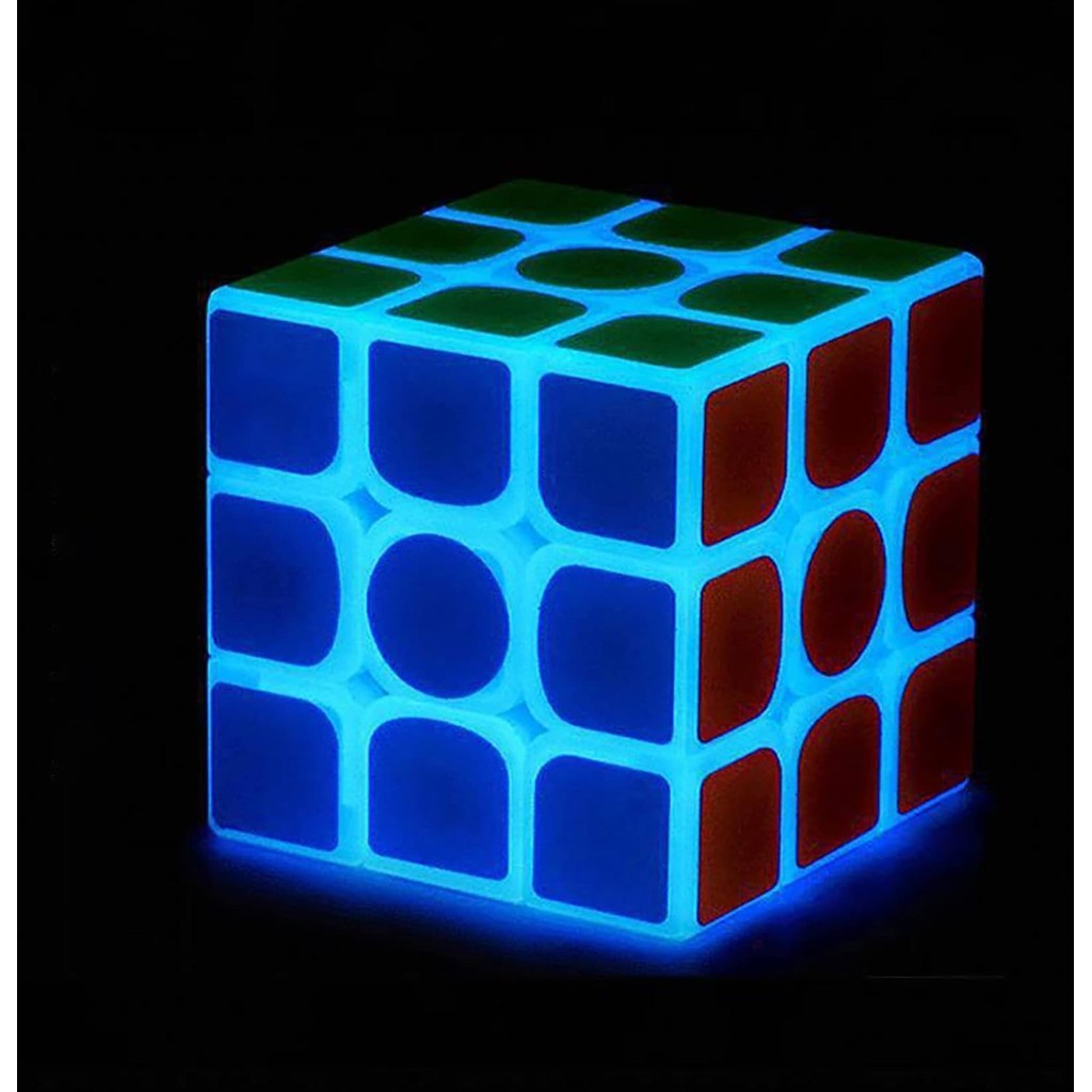 Luminous 3x3 Cube Glow In The Dark Cube de velocidade 3x3x3 Cubo mágico Quebra-cabeça Toy