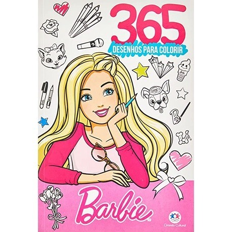 Livro Barbie - 365 Desenhos para colorir em Oferta na Shopee