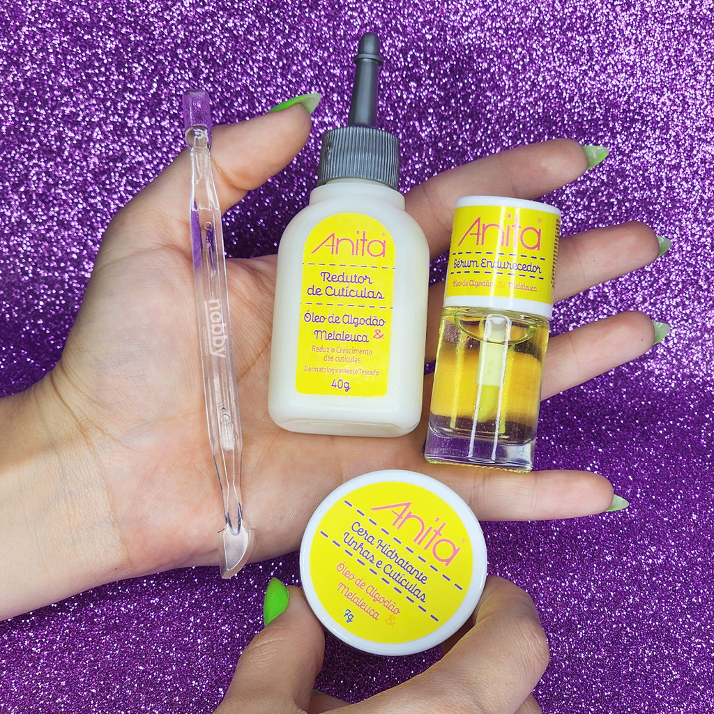 Kit Tratamento Unhas Óleo de Algodão e Melaleuca Anita 4un em Oferta na Shopee
