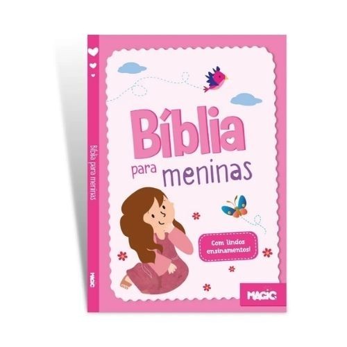 Bíblia Infantil Ilustrada Para Meninas Colorida 128pág