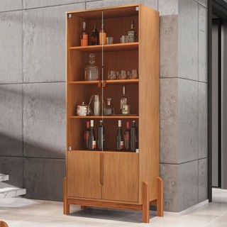 Cristaleira Lizz 2 Portas 3 Prateleiras Cedro - Casa D em Oferta na Shopee
