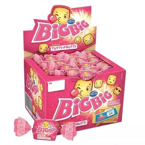Chiclete Goma De Mascar Big Big Tutti Frutti