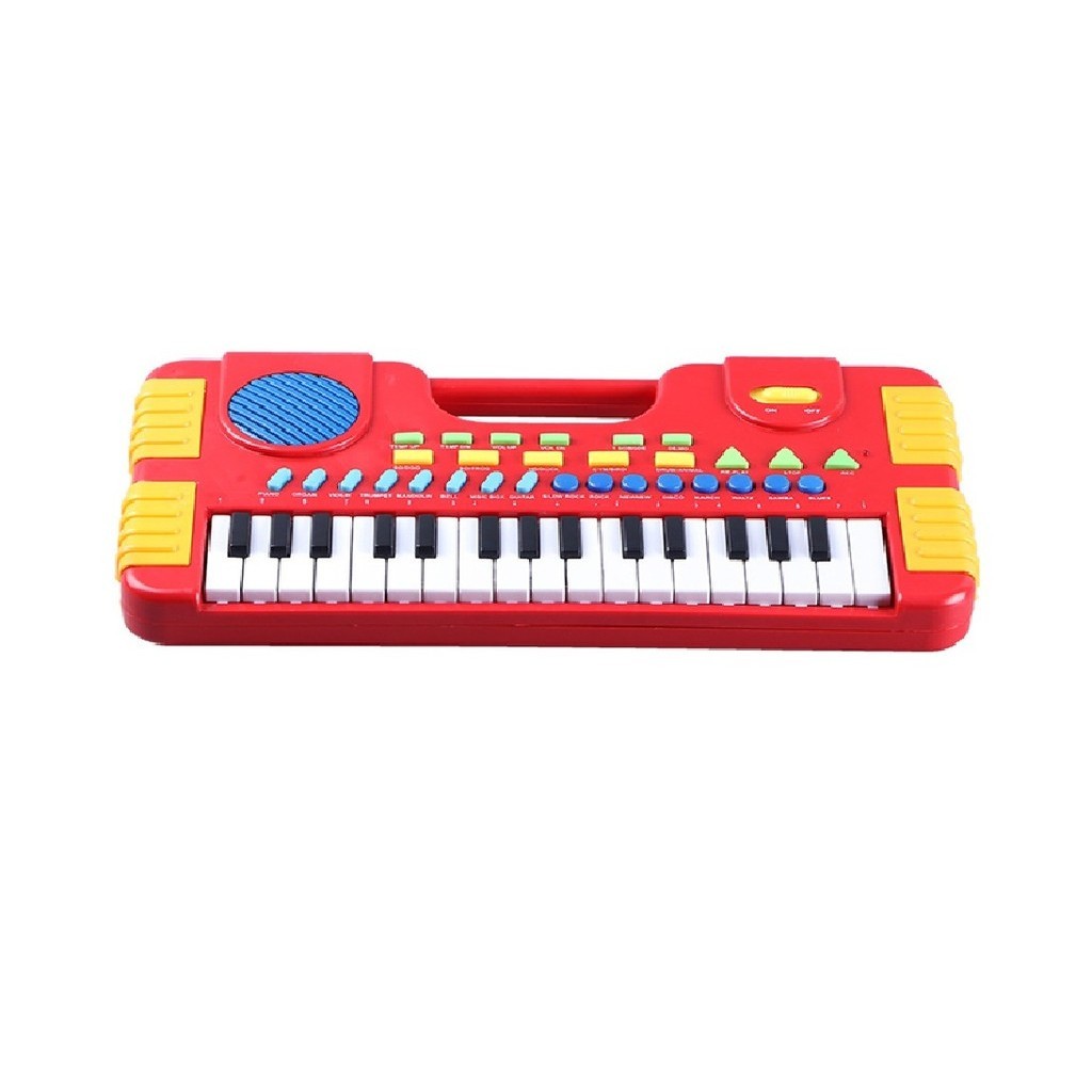 Tecladinho de Brinquedo Infantil 31 Teclas Vermelho My Music