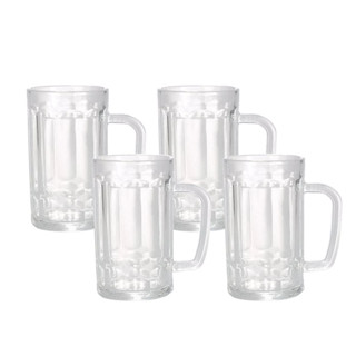 Kit 2/4/6 Caneca De Vidro Clássica Para Chopp Copo Cerveja Bar Restaurante Resistente 375ml em Oferta na Shopee