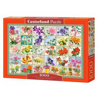 Puzzle 1000 peças Floral Vintage - Imp. Castorland em Oferta na Shopee