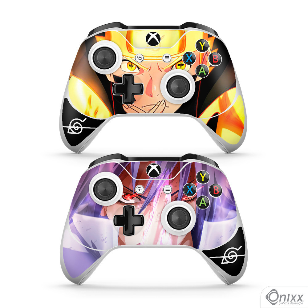 Skin XBOX JOYSTICKS ONE Adesiva Naruto e Sasuke