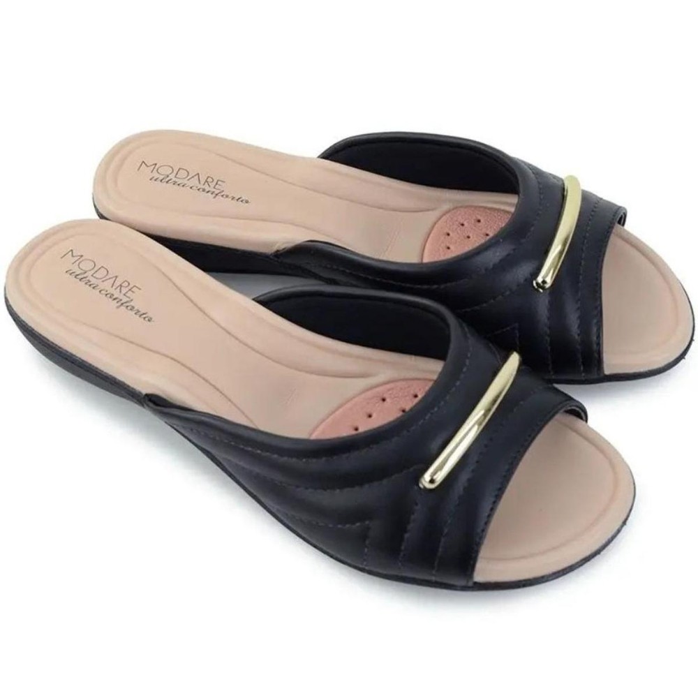 Tamanco Modare UltraConforto Strech Feminino - Preto - Women Shoes