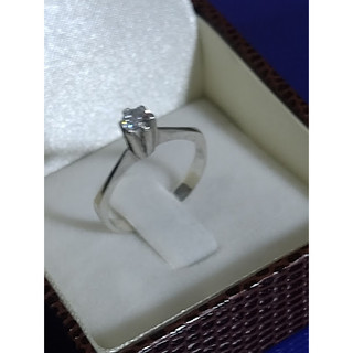 Anel 15 Anos Solitário Prata 950 Pedra Zircônia 4 mm