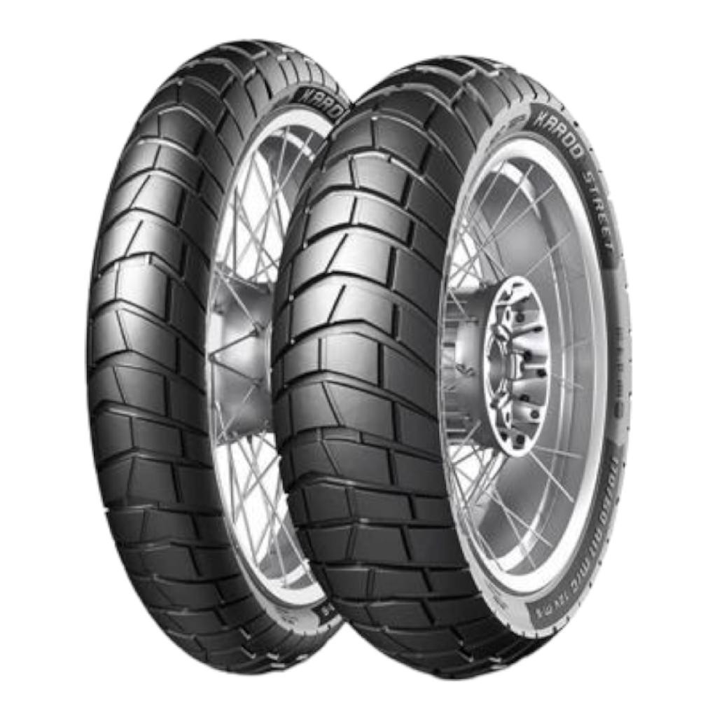 Par Pneu Metzeler Karoo Street 90/90-21 + 120/80-18 Original Sahara 300