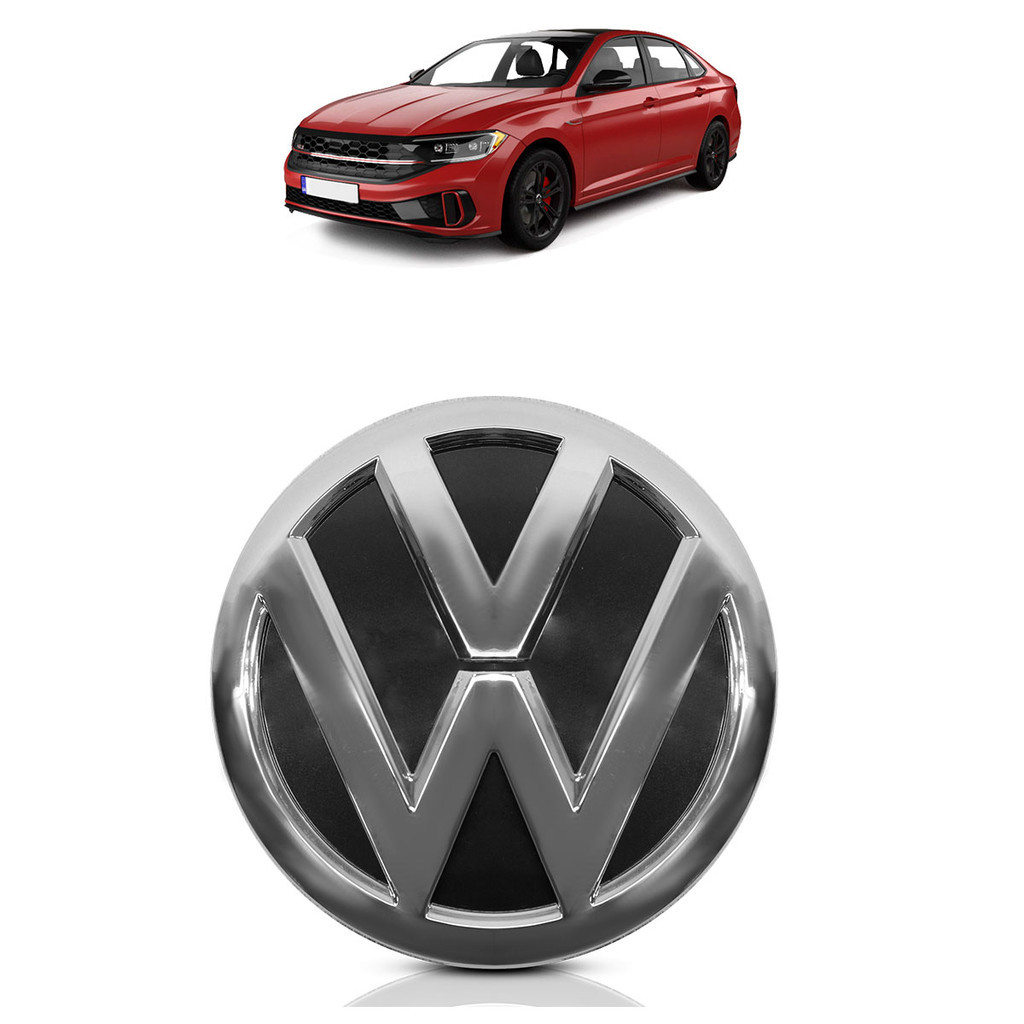 Emblema Grade Dianteira Jetta 2015 2016 2017 2018 2019 2020 2021 2022 2023 2024 Cromado - Spare Parts and Accessories for Vehicles