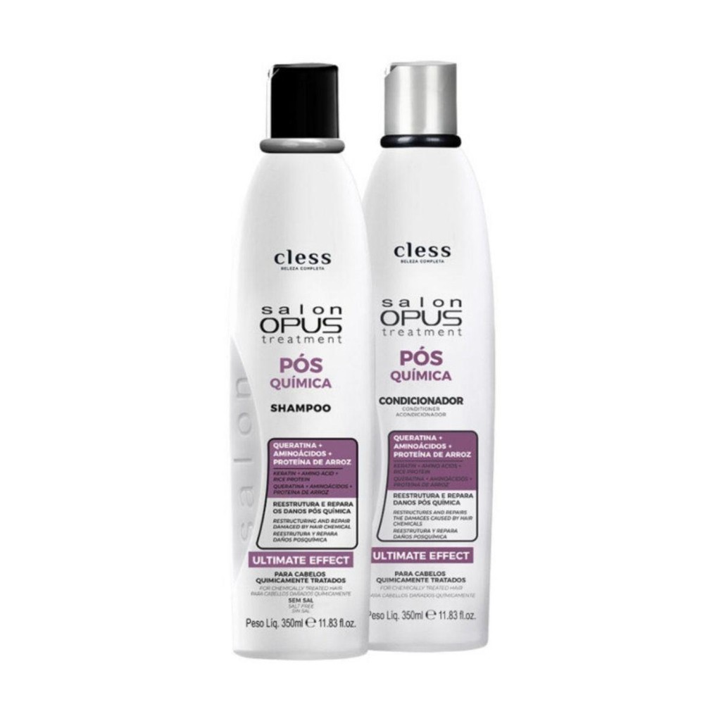 Kit Salon Opus Pós Química 2pc (Sh 350ml + Cond 350ml) em Oferta na Shopee