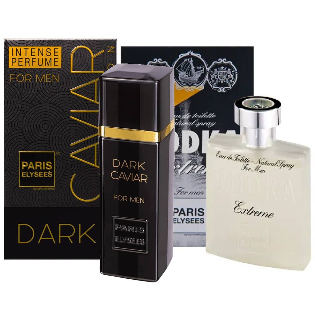Kit Dark Caviar e Vodka Extreme - Paris Elysees