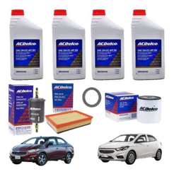Kit Óleo 0w20 Filtros Ac Ar Onix Original 2017 2018 2019 Gm