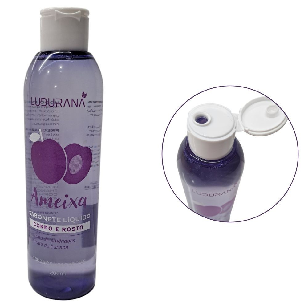 Sabonete Líquido Corporal Ameixa Ludurana 200ml