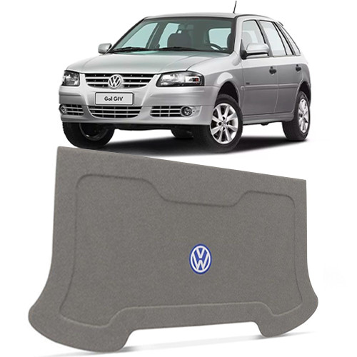 Tampão Porta Malas Volkswagen Gol G4 2/4 Portas 2006 a 2013 R-Acoustic Bagagito Carpete Cinza