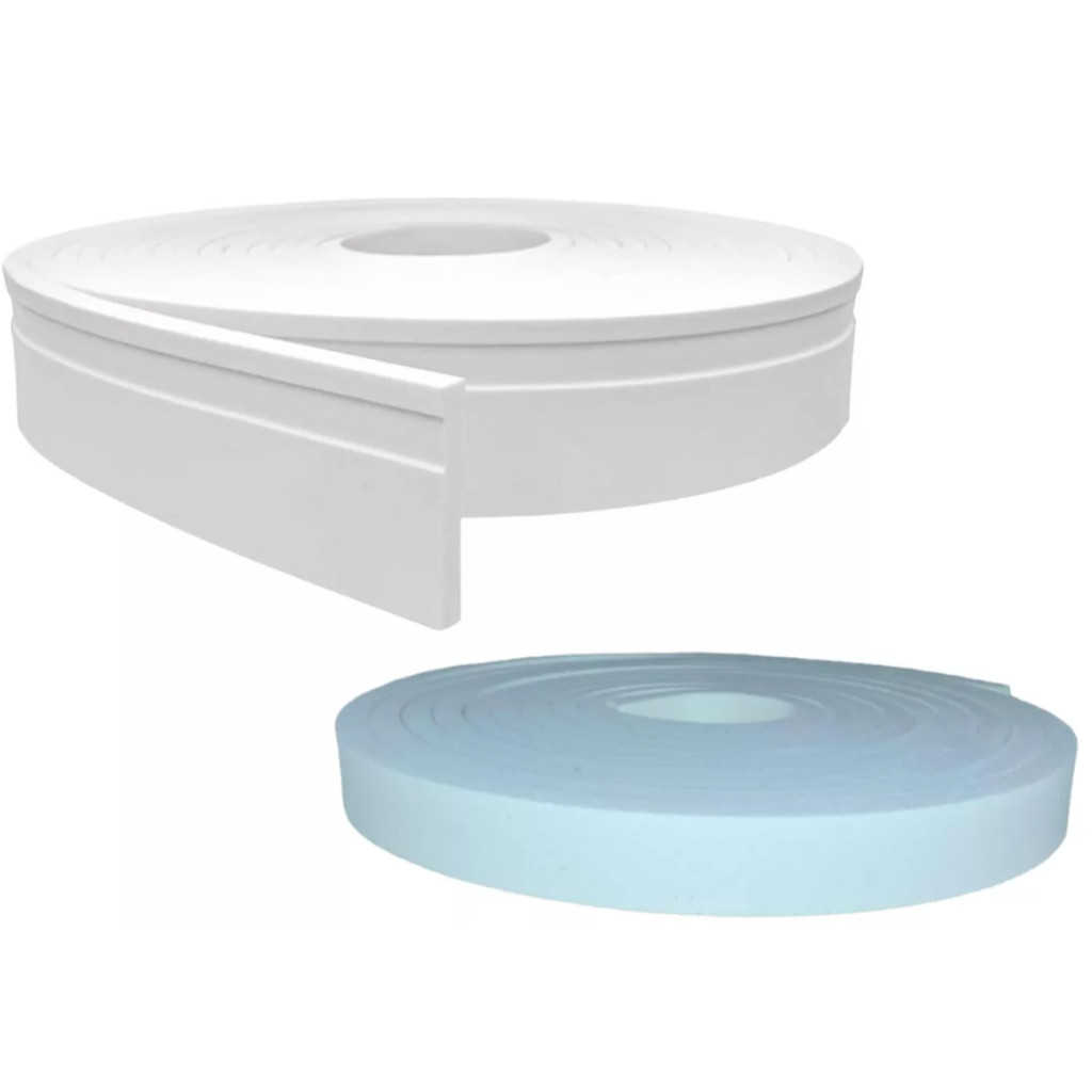 Rodapé Sobrepor Eva Flexível 10cm 10m Autocolante - 10c1-MR- Sobrepor