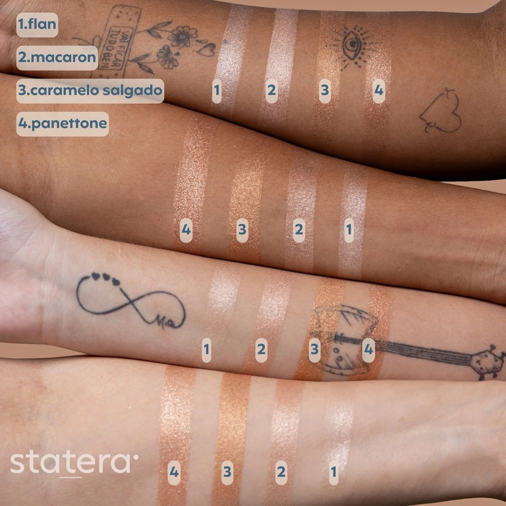 Detalhes do Iluminador Compacto Statera