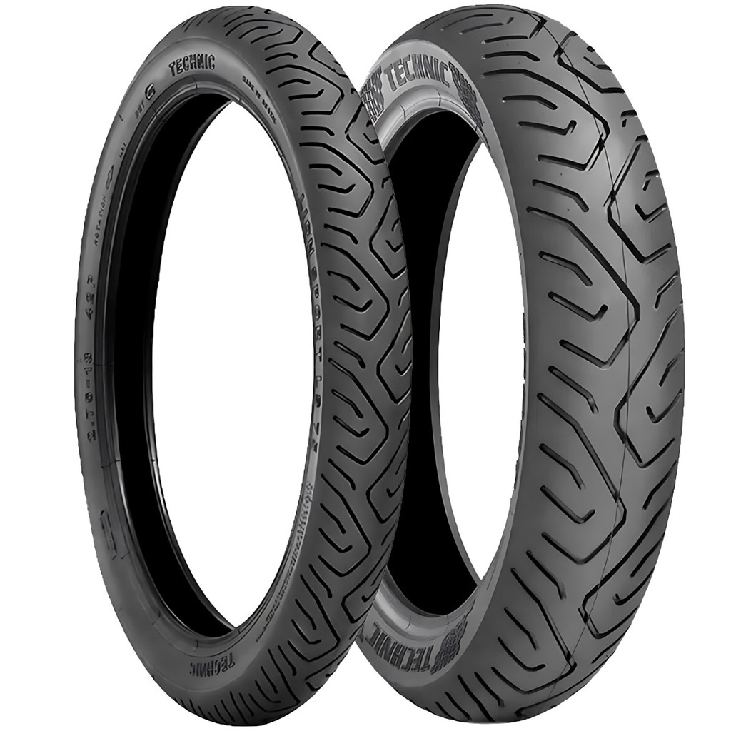 Kit Pneu 275-18 + 100-80-17 Uso S/ Câmara Technic
