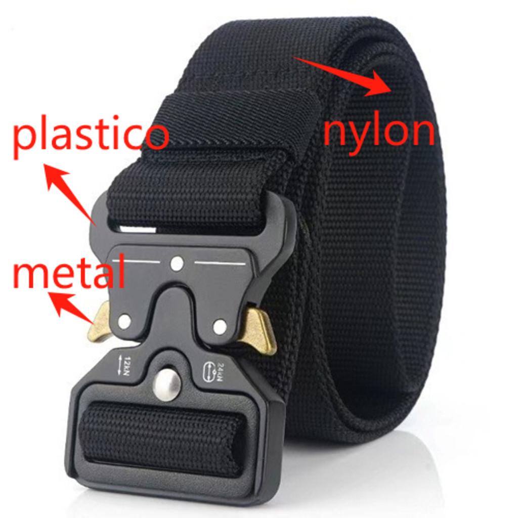 kit 3 Cinto largo masculino nylon fivela e engate rápido