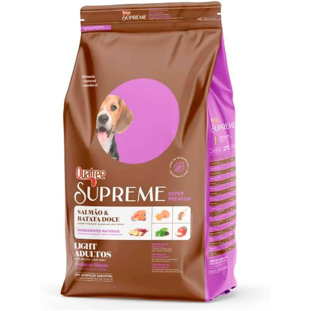 Ração Quatree Supreme Light 15Kg Pra Cães Todas as Raças em Oferta na Shopee