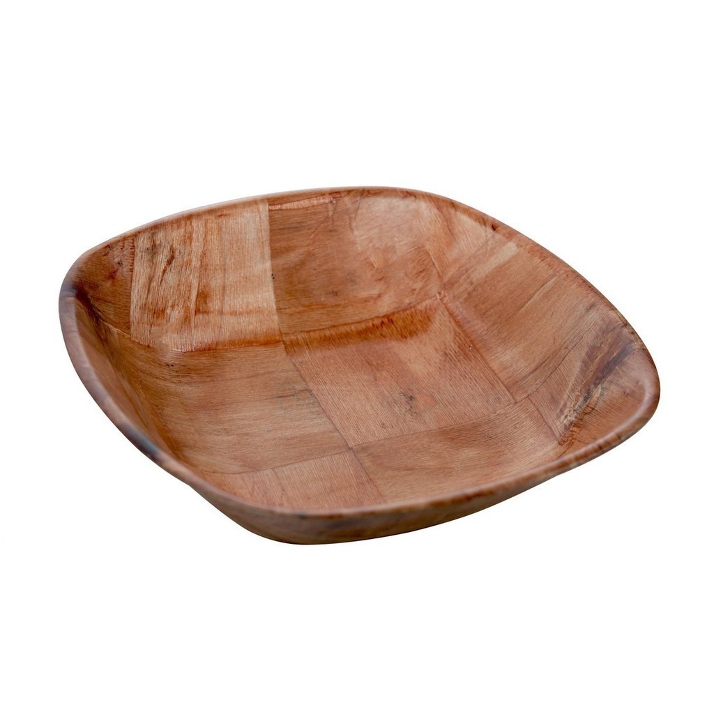 Travessa Petisqueira Bambu Quadrada Tigela 15cm Petiscos