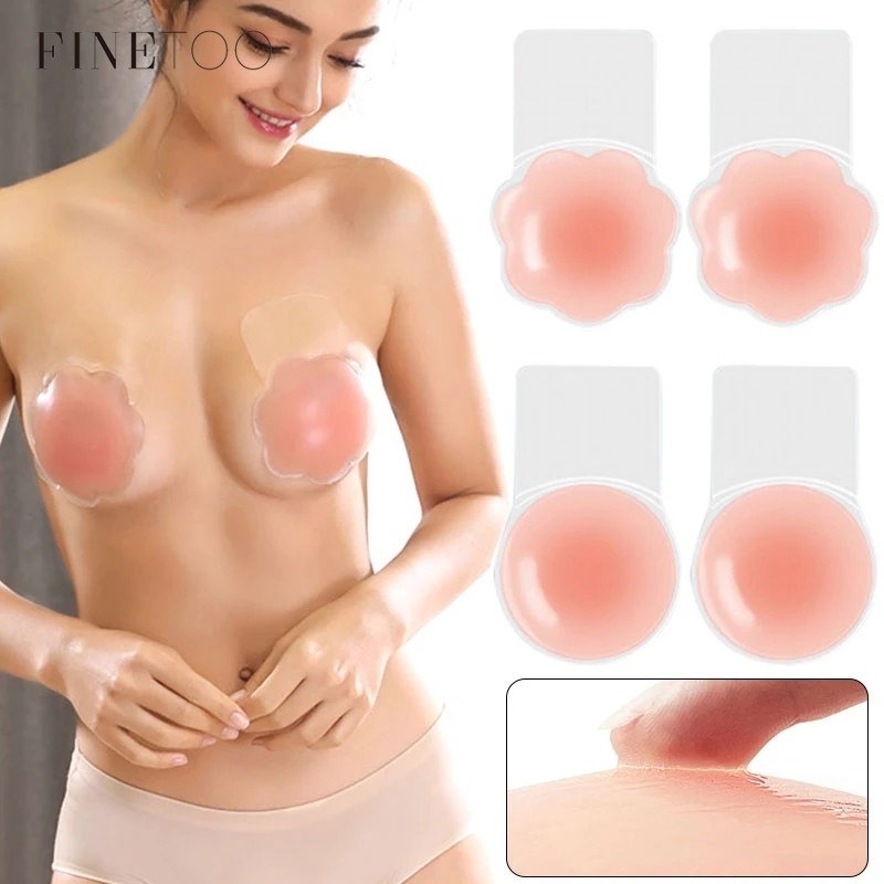 Fita De Mamilo Soutien De Silicone Confortável Para Mulheres Roupas Íntimas De Cor Sólida em Oferta na Shopee