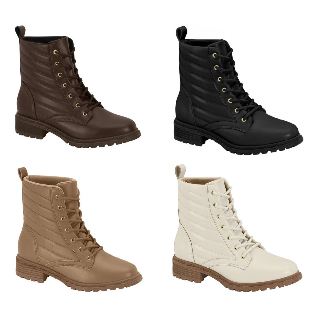 Bota Feminina Coturno Modare Ultraconforto Salto Baixo E Palmilha Massageadora em Oferta na Shopee