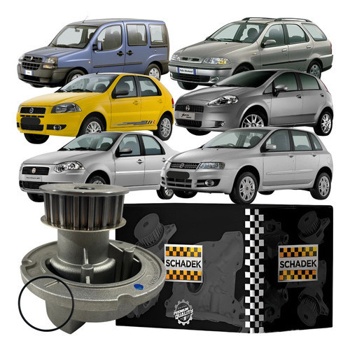 Bomba D'água Schadek Fiat Doblô Idea Palio Punto Stilo Strada Corsa em Oferta na Shopee