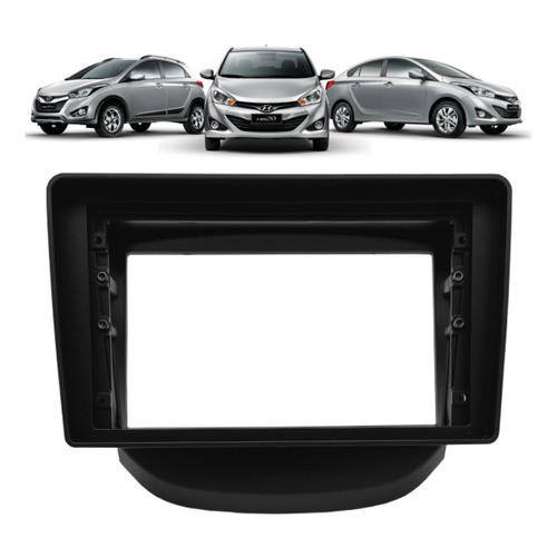 Moldura para Central Multimídia Mp5 9 Polegadas Hyundai Hb20 HB20x HB20s 2012 2013 2014 Até 2019