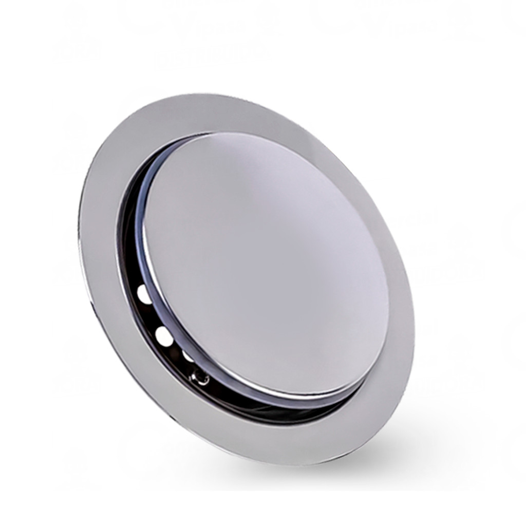 Ralo Click Inteligente 9,5cm Cromado Inox Banheiro Veda Cheiro Redondo em Oferta na Shopee