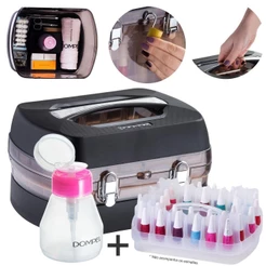 Maleta Manicure Dompel Organizadora 34 Esmaltes E Acetona