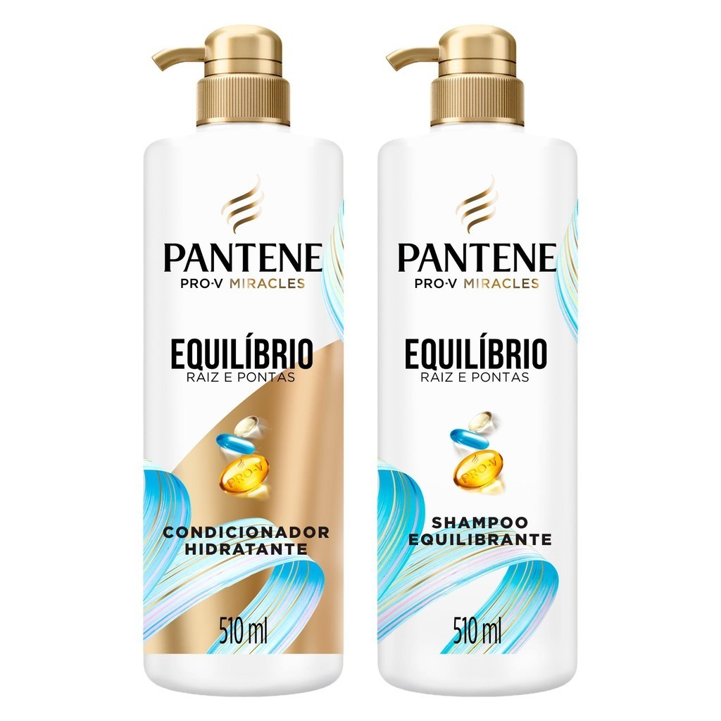 Kit Shampoo + Condicionador Equilíbrio Cabelos Mistos e Pontas Ressecadas 510ml em Oferta na Shopee