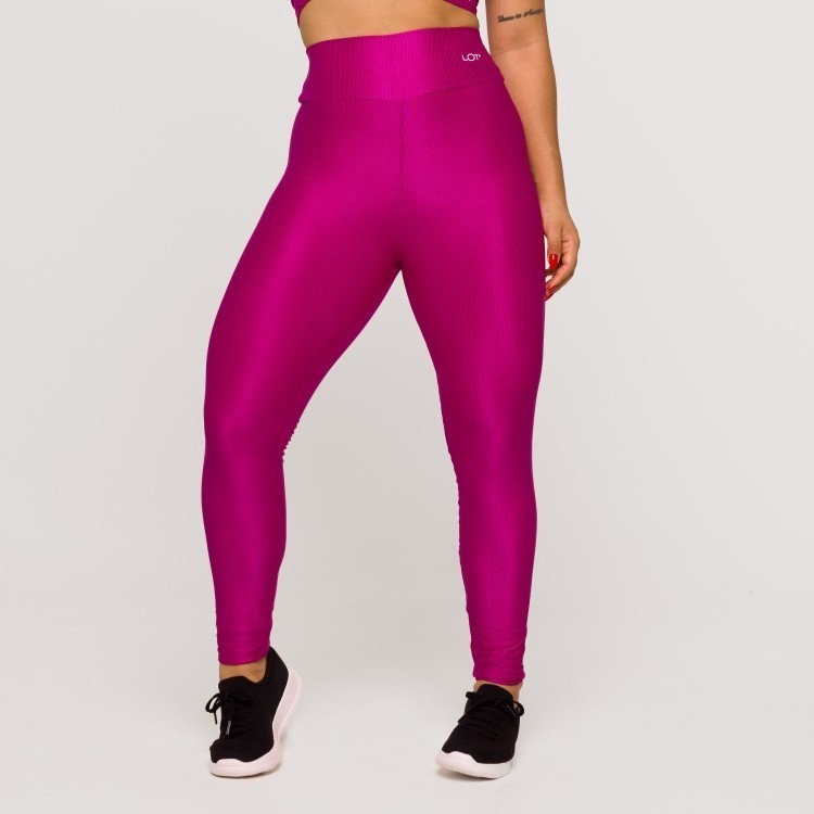 Legging Fitness Feminina Academia Poliamida Texturizada Rosa Crossfit em Oferta na Shopee