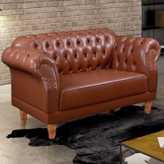 Sofá 2 Lugares Chesterfield Duque Caramelo em Oferta na Shopee