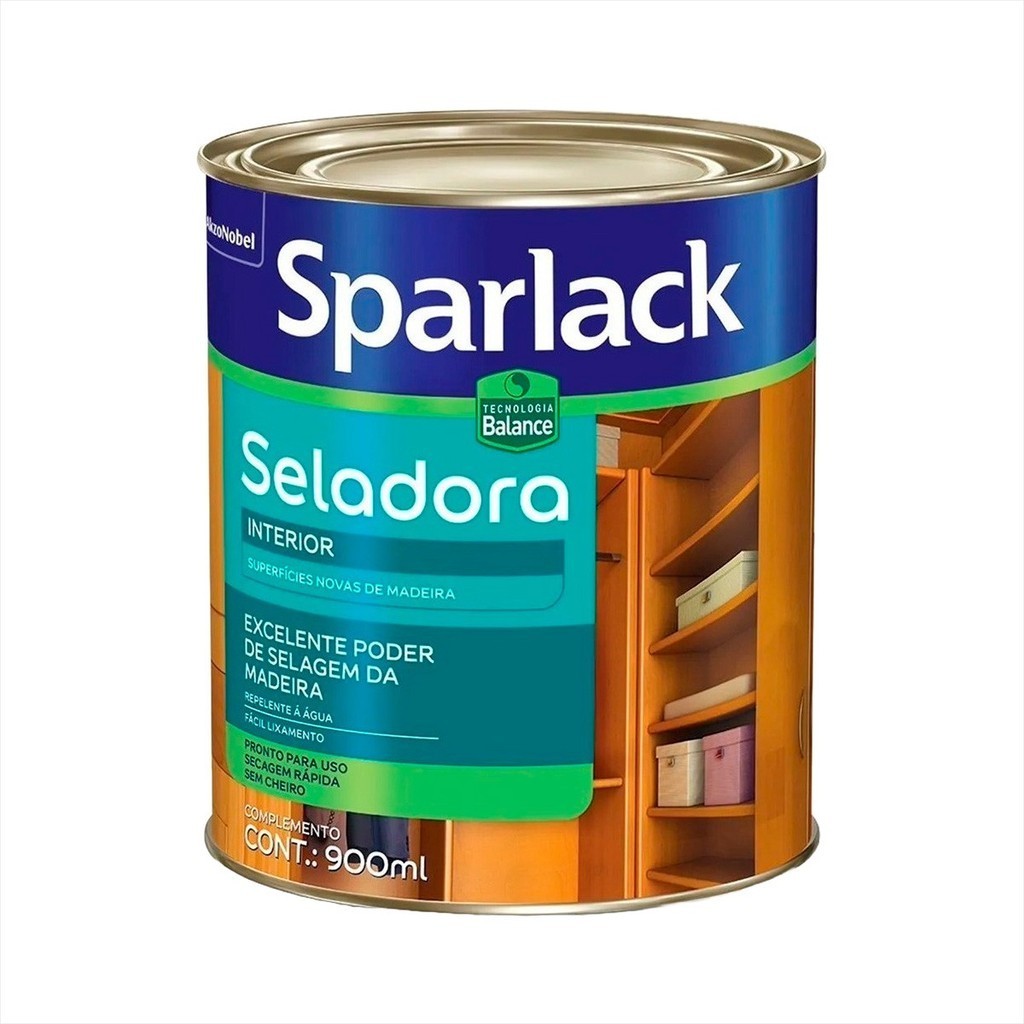 Seladora P/ Madeira Base Água Sparlack 900 Ml - Acetinado