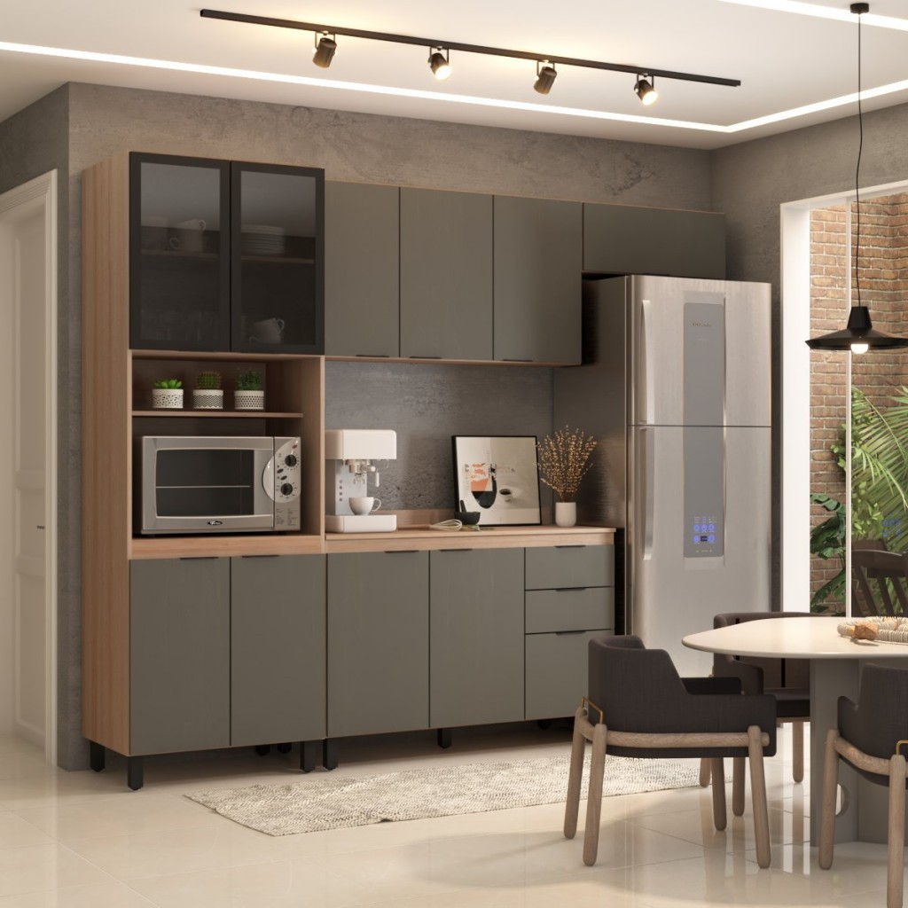 Cozinha Completa Torino 11 Portas 2 Gavetas - Home & Living
