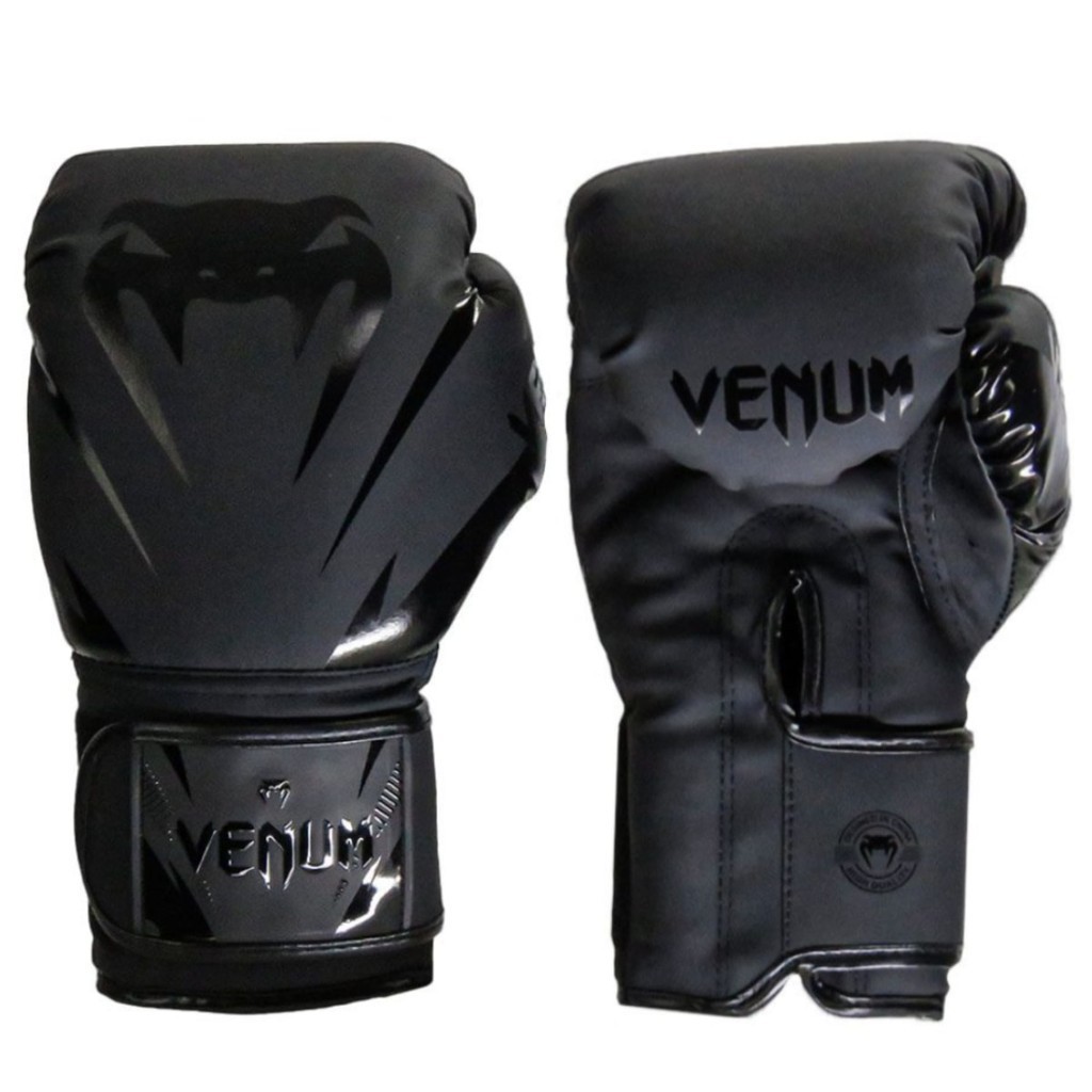 Kit Boxe Venum Impact 2.0: Luva + Bandagem + Bucal - Dark — imagem 2 de 2