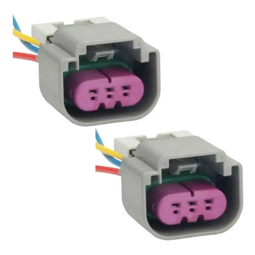 2 Soquete Plug Conector Chicote Farol Nissan Sentra 2011 H13