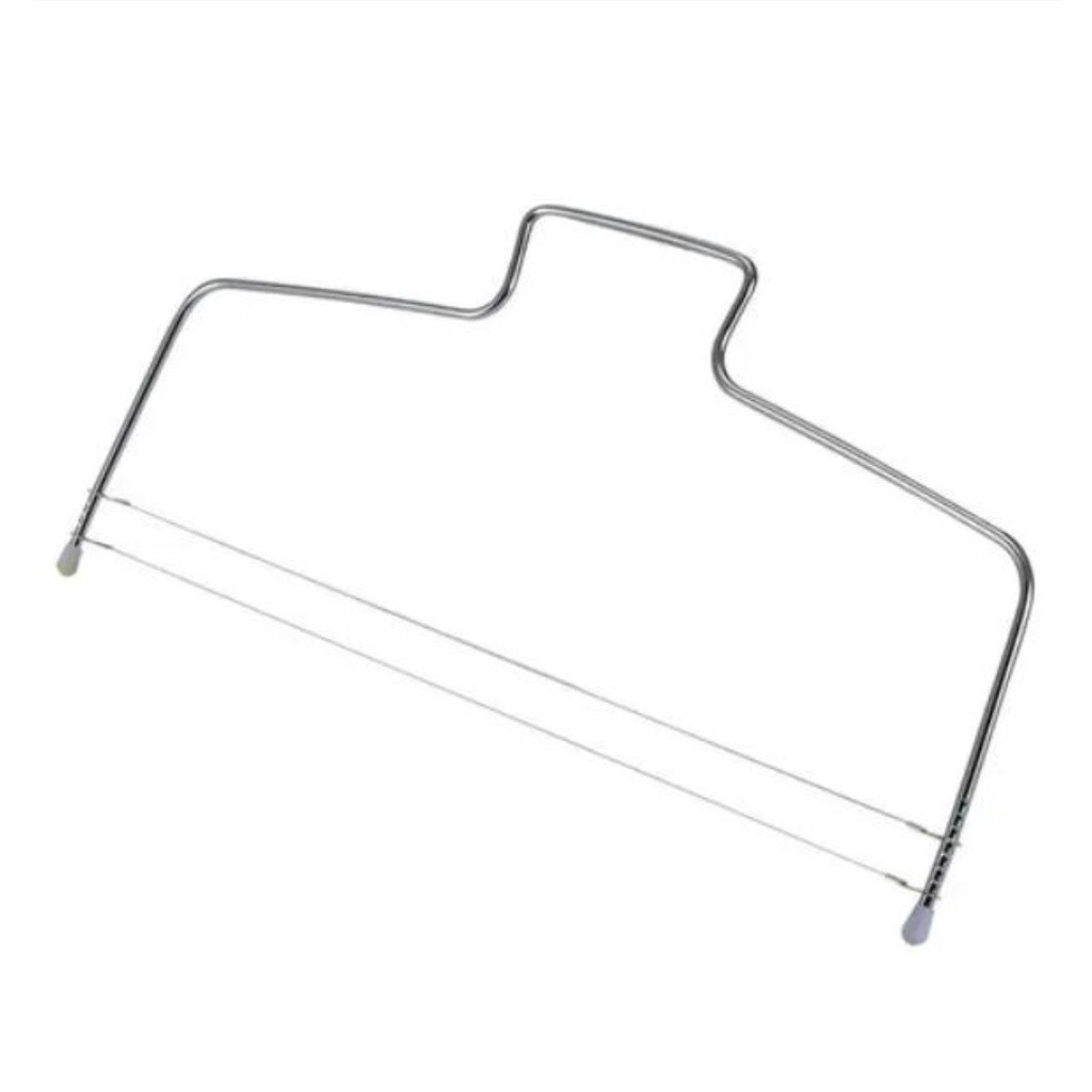 Cortador de Bolo Nivelador Fatiador De Bolos Com Fio Duplo Ajustável Em Inox 30cm em Oferta na Shopee