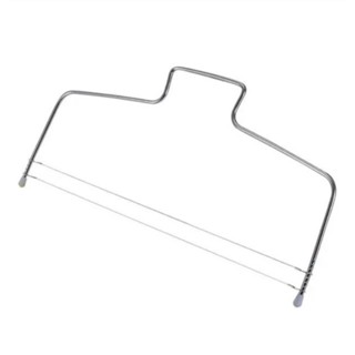 Cortador de Bolo Nivelador Fatiador De Bolos Com Fio Duplo Ajustável Em Inox 30cm em Oferta na Shopee