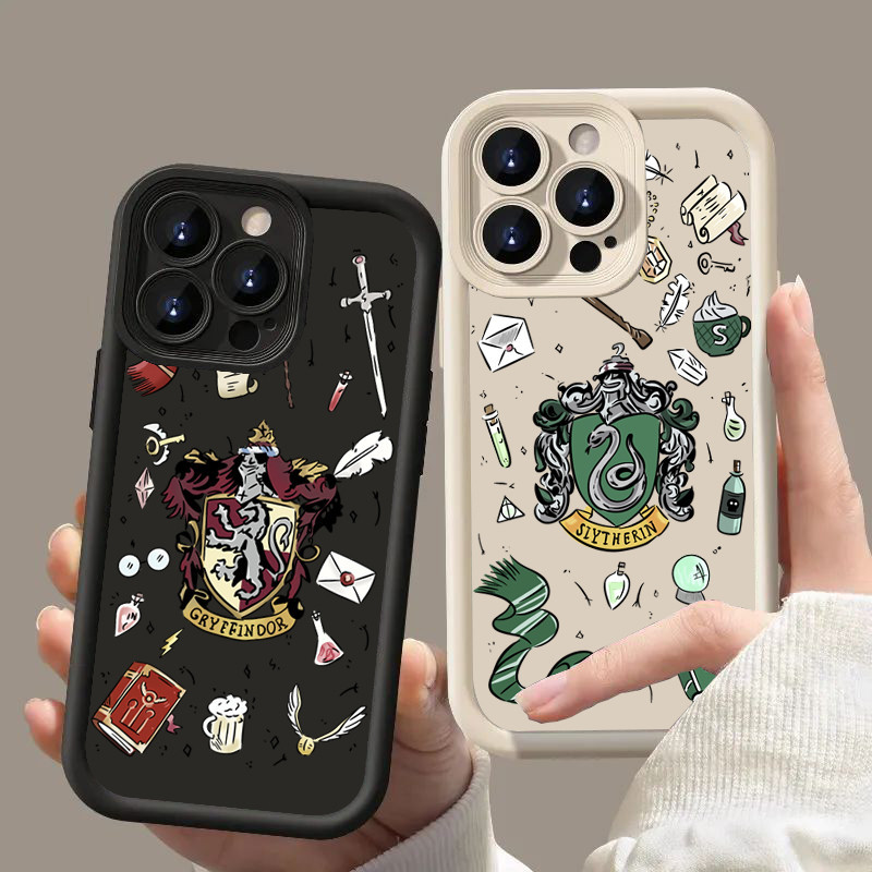 Capa Para Samsung Galaxy A35 A55 A54 A34 A14 A05 A15 A05S A33 A53 A52 A52S A32 A23 A51 A25 Casal Harry Potters Varinha Antichoque Escada De Silicone