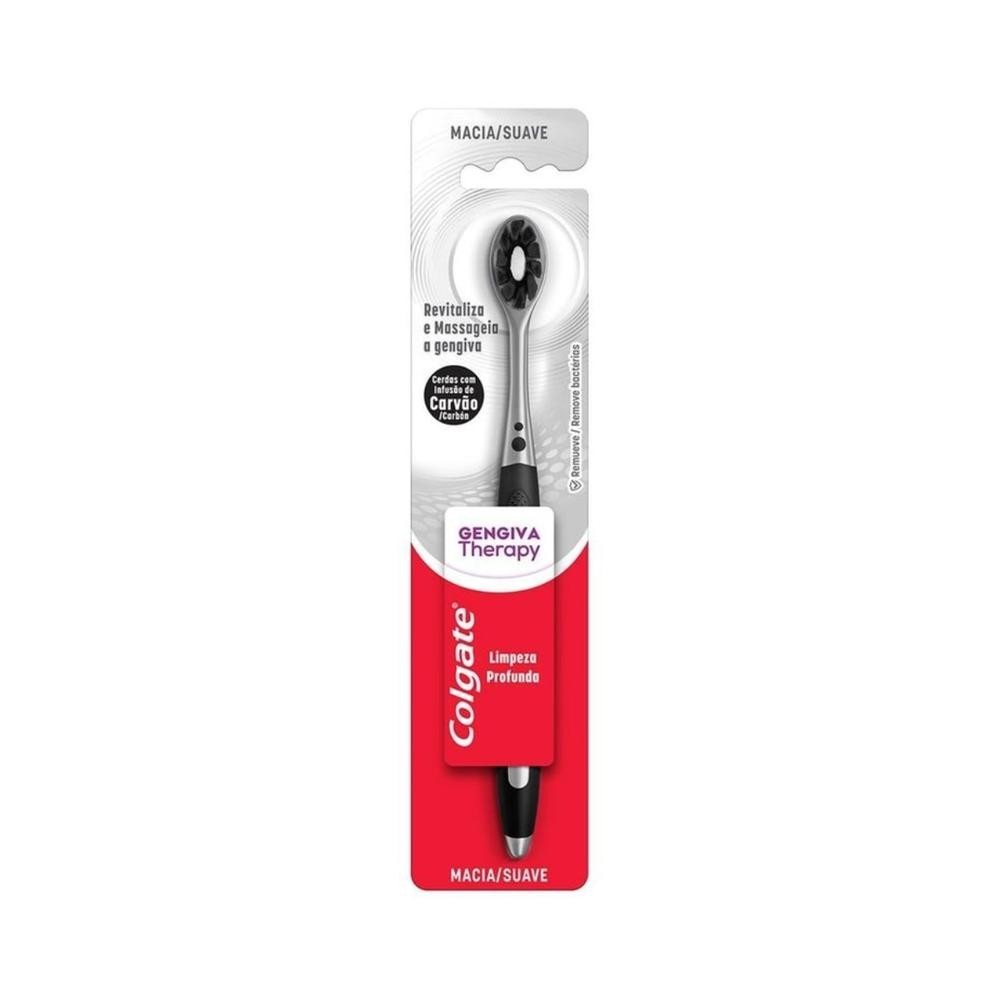 Escova Dental Colgate Gengiva Therapy Carvao Macia 1 Unidade - Health