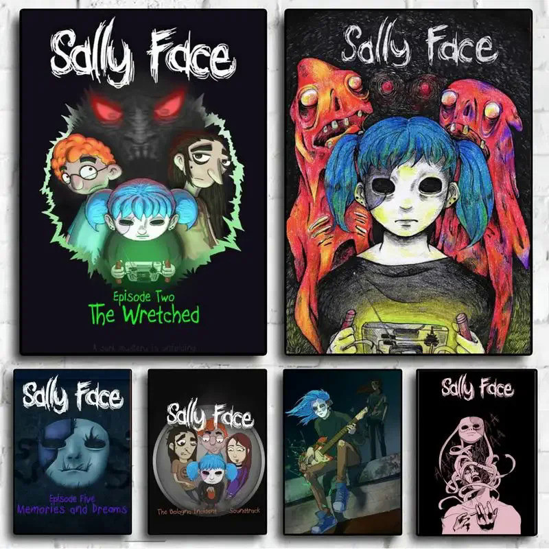 Jogo Sally Face POSTER Fotos De Parede Para Decoração De Outono A3 em Oferta na Shopee
