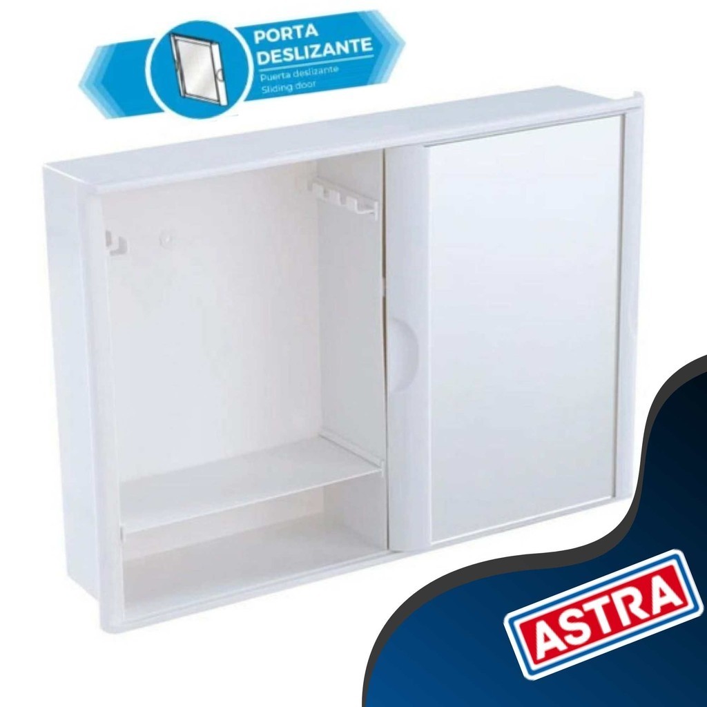 Armário Plástico Versátil Premium Porta De Correr Astra 46x32