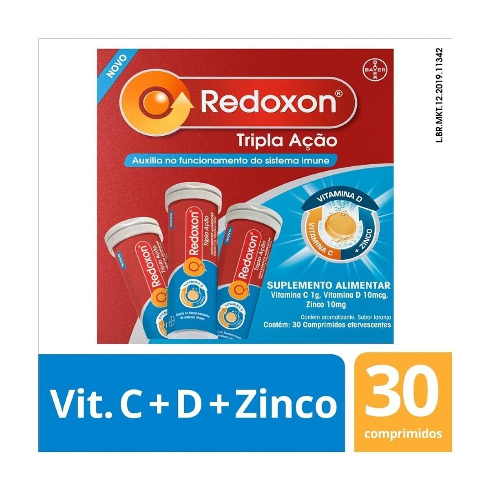 Redoxon Tripla Acao 30 Comprimidos Efervescentes - Health