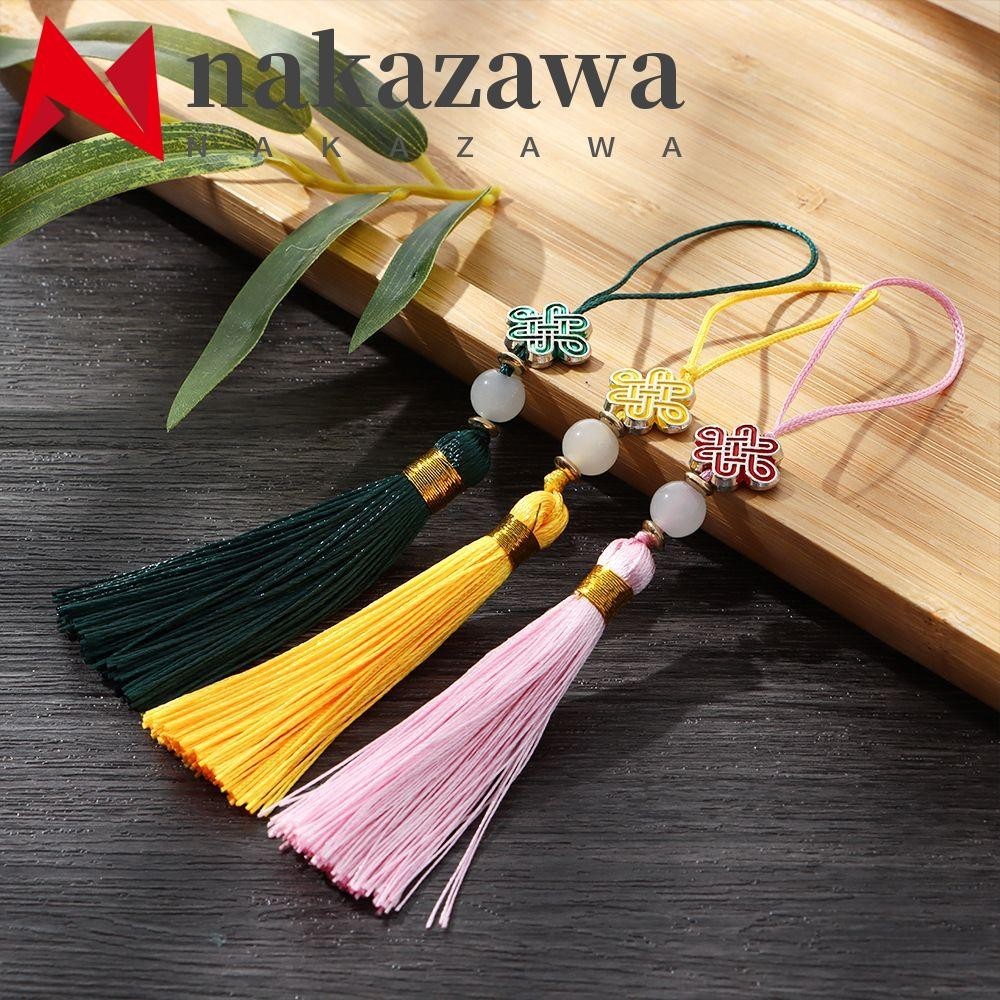 Nakazazawa Tassel Phone Pendant Chinese Knot Key Chains Hanging Decoration Element Accessories Style Tradições Chinesas Decoração De Ano Novo