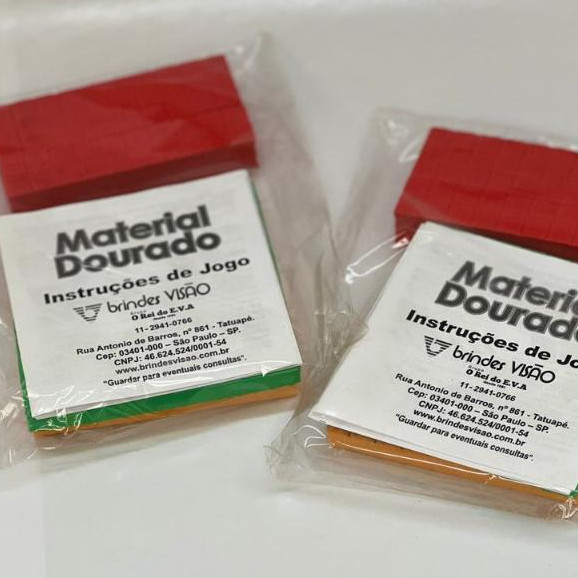 Material dourado Brinquedo educacional pedagógico infantil
