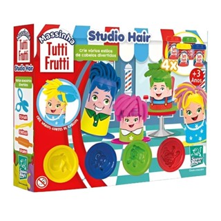 Brinquedo Infantil Massinha Tutti Frutti Cabelo Studio Hair Super Toys - 539 em Oferta na Shopee